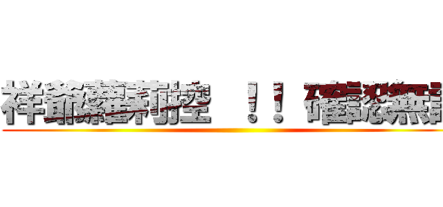 祥爺蘿莉控 ！！ 確認無誤 ()