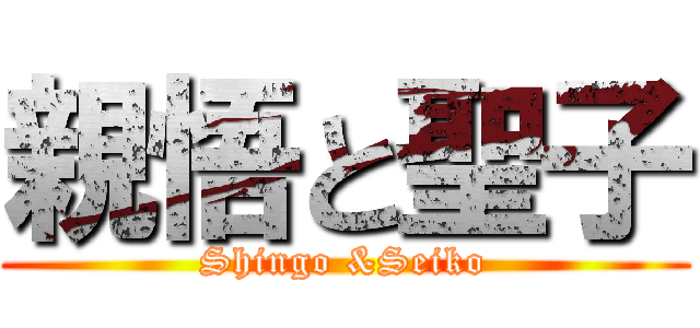親悟と聖子 (Shingo &Seiko)