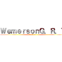ＷｅｍｅｒｓｏｎＧ．Ｒ．Ｔ (W.M 157)