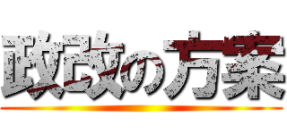 政改の方案 ()