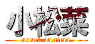 小松菜 (attack on titan)