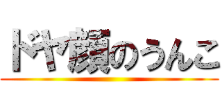 ドヤ顔のうんこ ()