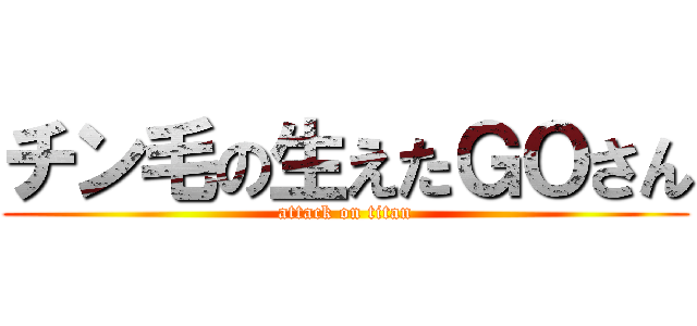 チン毛の生えたＧＯさん (attack on titan)