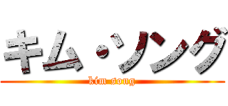 キム・ソング (kim song)