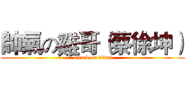 帥氣の雞哥（蔡徐坤） (attack on titan)