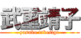 武重靖子 (yasuko takesige)