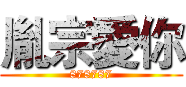 胤宗愛你 (878787)