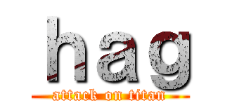 ｈａｇ (attack on titan)