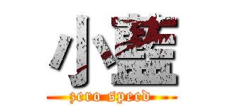 小藍 (zero speed)