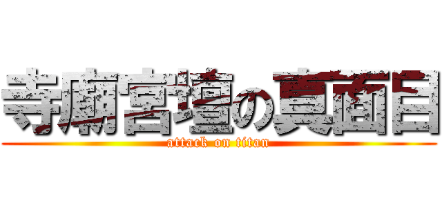 寺廟宮壇の真面目 (attack on titan)