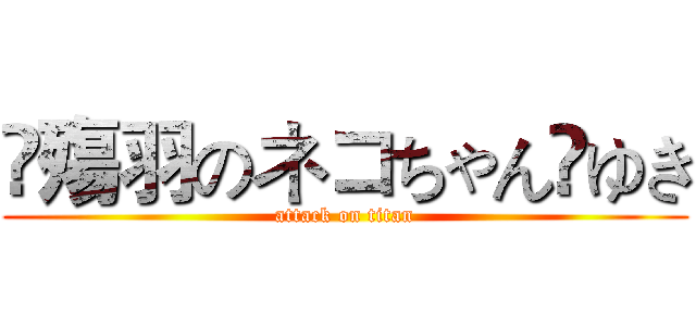 ♚殤羽のネコちゃん☬ゆき (attack on titan)