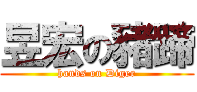 昱宏の豬蹄 (hands on Diger)
