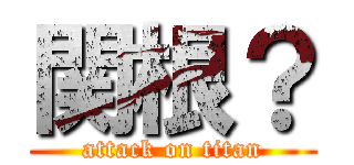 関根？ (attack on titan)