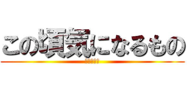 この頃気になるもの (小野寺優輝)