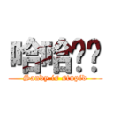 哈哈雞雞 (Sandy is stupid)