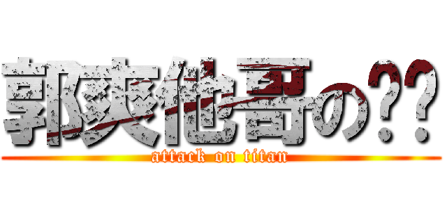 郭爽他哥の进擊 (attack on titan)