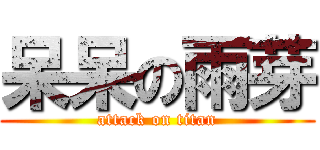 呆呆の雨芽 (attack on titan)