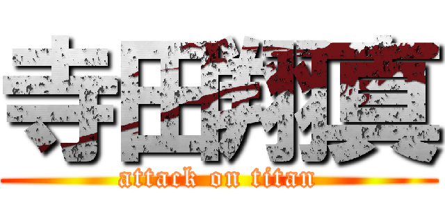 寺田翔真 (attack on titan)