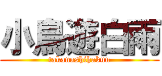 小鳥遊白雨 (takanashihakuu)