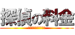探偵の料金 (いかに安くできるか？)