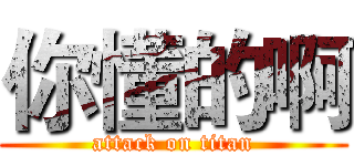 你懂的啊 (attack on titan)