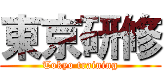 東京研修 (Tokyo training)