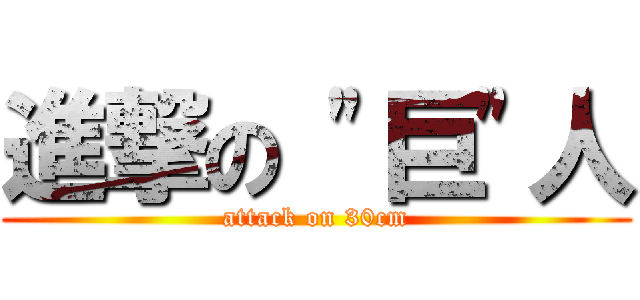 進撃の \"巨\"人 (attack on 30cm)