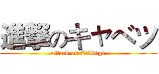 進撃のキャベツ (attack on Cabbage)