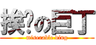 挨揍の巨丁 (miserable ding)