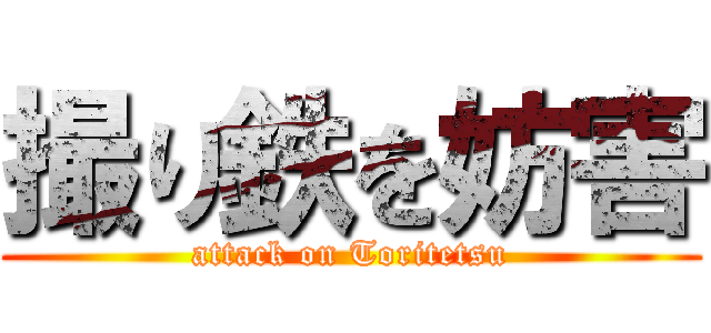 撮り鉄を妨害 (attack on Toritetsu)