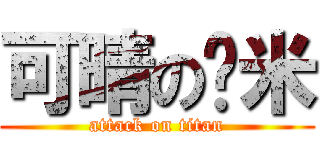 可晴の韩米 (attack on titan)
