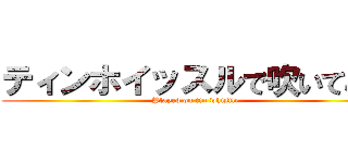 ティンホイッスルで吹いてみた (Played on tin whistle)