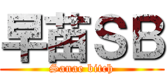 早苗ＳＢ (Sanae bitch)