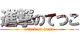 進撃のてつこ (attack on homo)