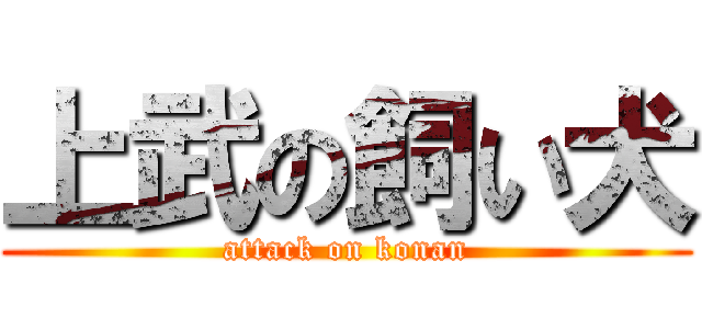 上武の飼い犬 (attack on konan)