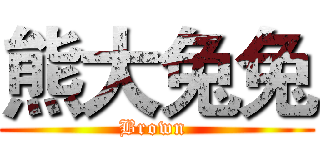 熊大兔兔 (Brown )