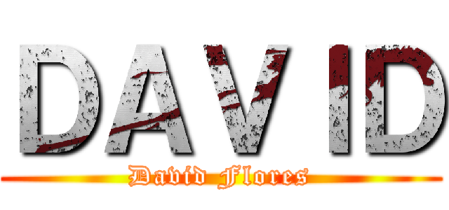 ＤＡＶＩＤ (David Flores)