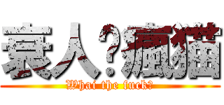衰人养瘋猫 (Whai the fuck？)