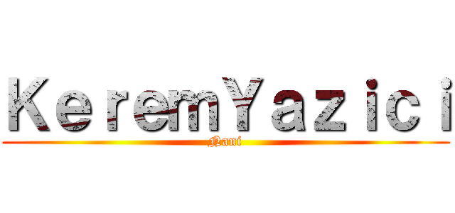 ＫｅｒｅｍＹａｚｉｃｉ (Nani)
