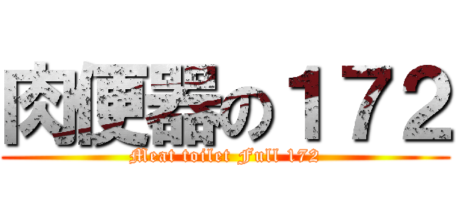 肉便器の１７２ (Meat toilet Full 172)