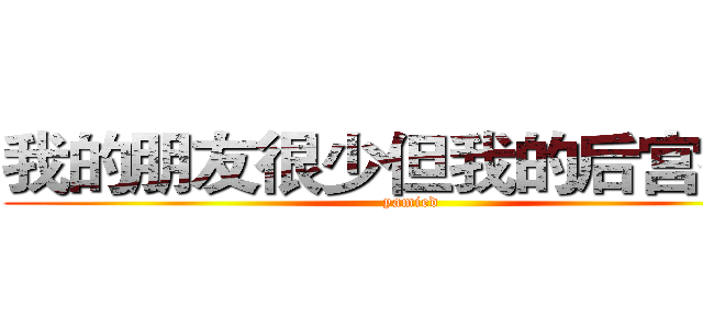 我的朋友很少但我的后宫很多 (yamied)