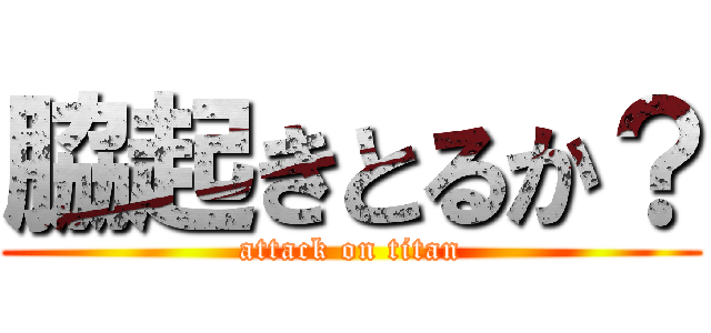 脇起きとるか？ (attack on titan)