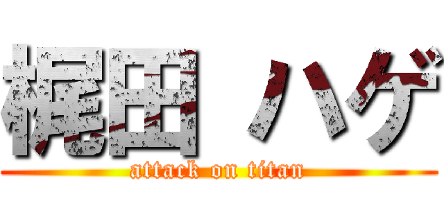 梶田 ハゲ (attack on titan)