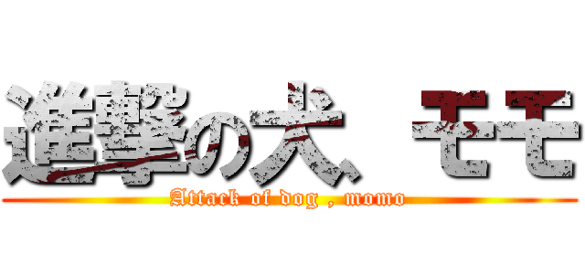 進撃の犬、モモ (Attack of dog , momo)