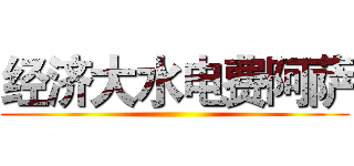 经济大水电费阿萨 ()