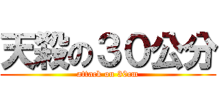 天殺の３０公分 (attack on 30cm)