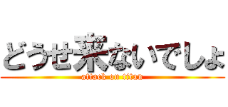 どうせ来ないでしょ (attack on titan)