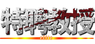 特聘教授 (elite)