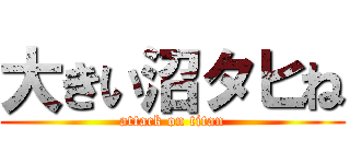 大きい沼タヒね (attack on titan)