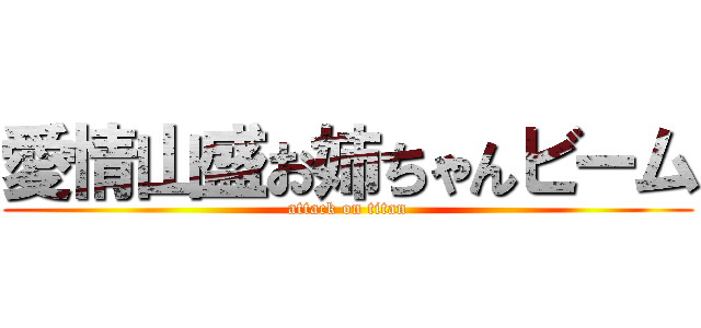 愛情山盛お姉ちゃんビーム (attack on titan)